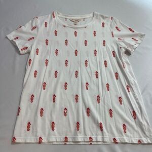 Brooks Brothers Red Fleece Seahorse T-Shirt Size Medium